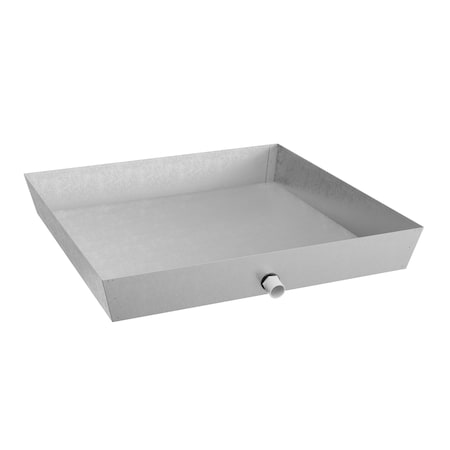 Jones Stephens 24in. Galvanized Water Heater Pan, Square J37024